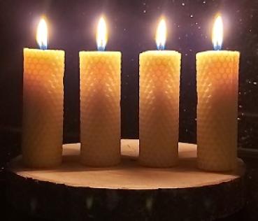 4 Wickelkerzen Set zum selber machen